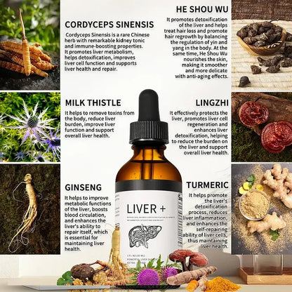 AnnieCare® Natürliches Kräuter-Lebersupplement - Starke Leberunterstützung - Entgiftung & Regeneration - Senkt Blutzucker und Blutfette