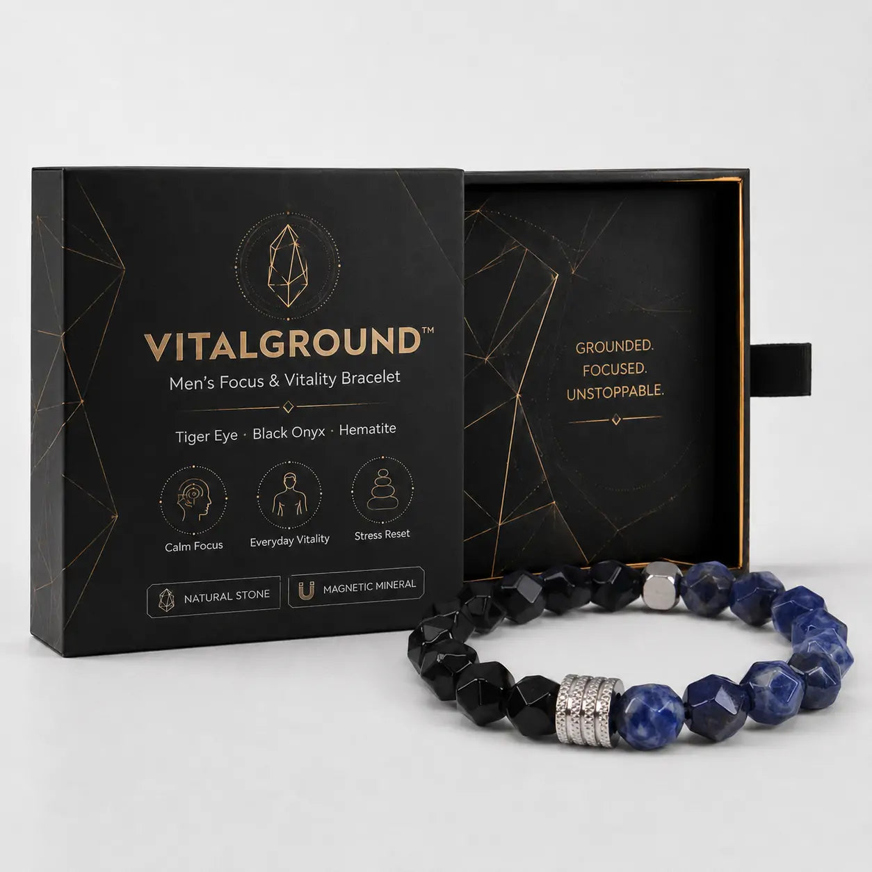 VITALGROUND™ Men's Focus & Balance Bracelet