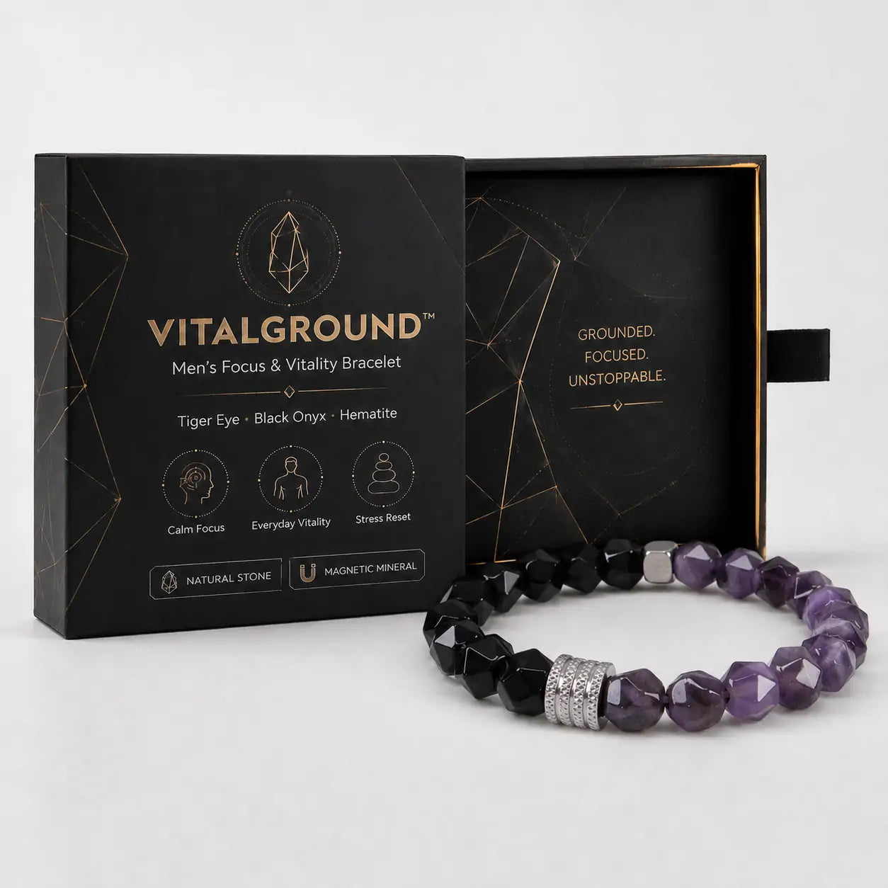 VITALGROUND™ Men's Focus & Balance Bracelet