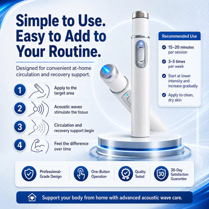 Ultrasonic Shock Wave Therapy Massager