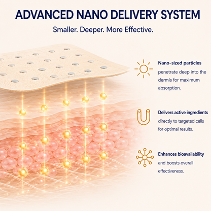MIREVANE® Dual Magnetic Nano Patch--Lift Sagging Skin • Smooth Wrinkles • Brighten Dull Skin • Fade Dark Spots • Improve Stretch Marks • Restore Firmness