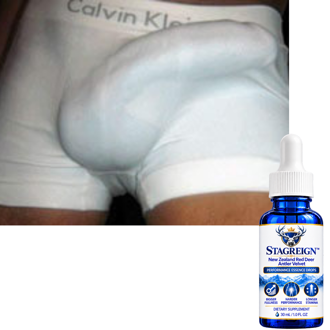 STAGREIGN™ New Zealand Red Deer Antler Velvet Performance Essence Drops — Bigger Fullness, Harder Performance & Longer Stamina