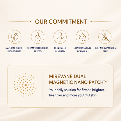 MIREVANE® Dual Magnetic Nano Patch--Lift Sagging Skin • Smooth Wrinkles • Brighten Dull Skin • Fade Dark Spots • Improve Stretch Marks • Restore Firmness