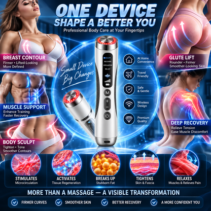 🔥ULTRASONIC SHOCK WAVE BODY REMODELING SYSTEM™——Enhances bust and lifts buttocks. Fuel Muscle Growth.Boost Circulation. Relieve Pain.