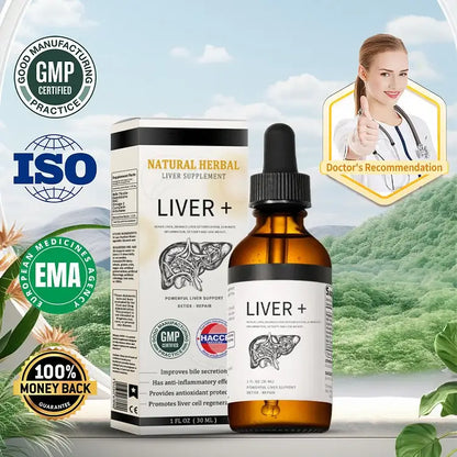 AnnieCare® Natürliches Kräuter-Lebersupplement - Starke Leberunterstützung - Entgiftung & Regeneration - Senkt Blutzucker und Blutfette