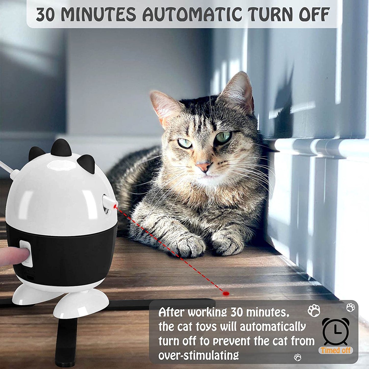 New Automatic Teaser Cat Toy | Laser Cat Toy